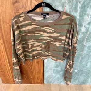 Forever 21 Camo Crop Top